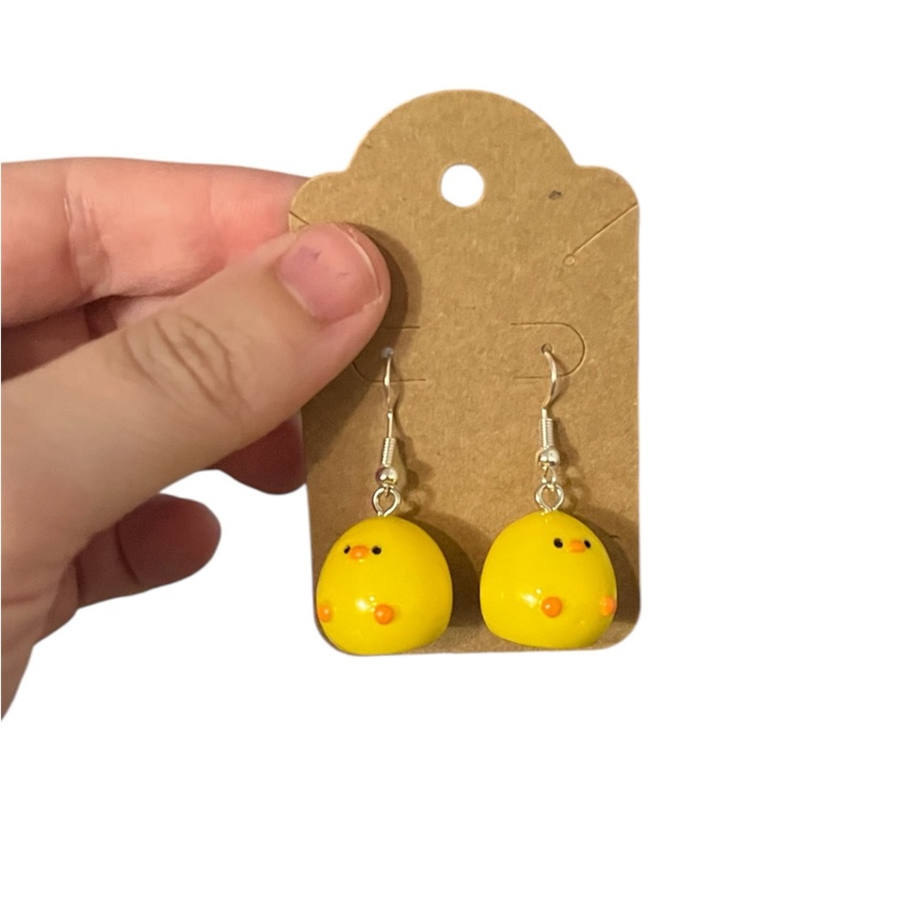 Charming Yellow Chick Earrings